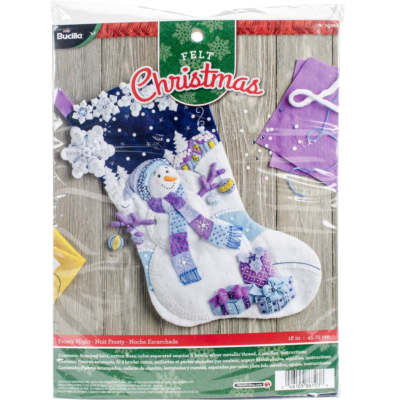 Bucilla Frosty Night Felt Stocking Kit